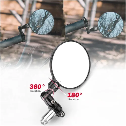 Miniatura 5 de Espejo de motocicleta compatible con MT07 MT09 R1 R3 compatible con Cafe Racer CB125R CBF125 Z900 Z750 Scooter Espejo de bicicleta
