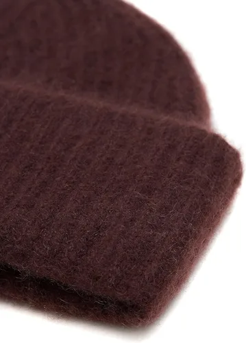 Miniatura 4 de Gorro de punto grueso para mujer, 100% cachemira, suave y elástico, cálido para invierno