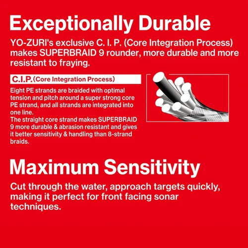 Miniatura 3 de YO-Zuri SUPERBRAID 9 - Línea de pesca trenzada flotante 5