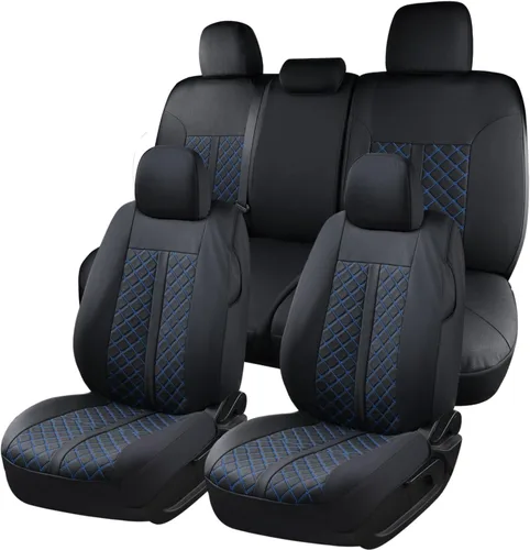 Miniatura 10 de Truckiipa Fundas de Asiento Automotrices Ajuste para Toyota Tacoma Asiento Delantero de Cuero Impermeable Cobertura Completa Fundas de Asiento