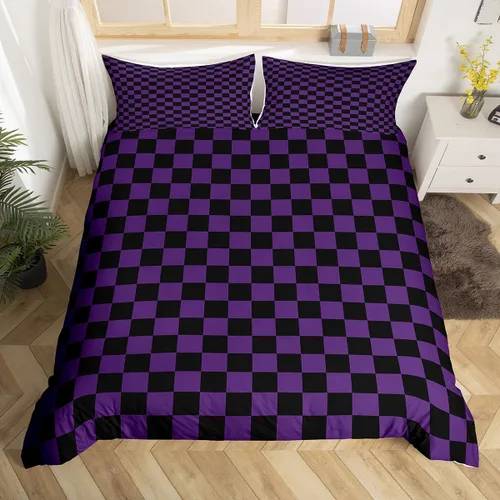 Miniatura 33 de Manfei Juego de ropa de cama de silueta de ciervo, tamaño individual, funda de edredón con patrón de flechas y cuernos con 1 funda de almohada