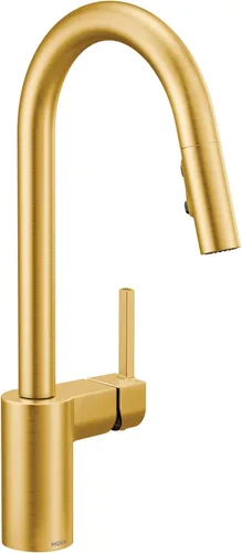 Miniatura 25 de Moen Align Grifo de cocina Motionsense Wave con un solo sensor sin contacto, de un mango de arco alto moderno con acoplamiento de reflejo