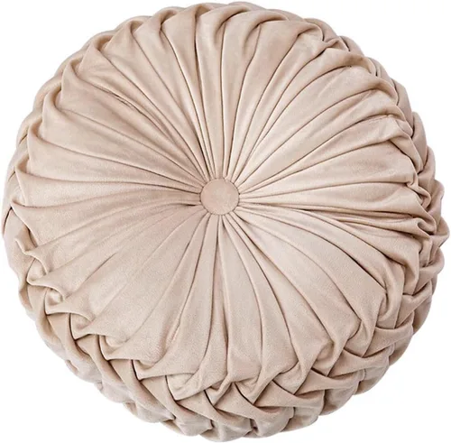 Miniatura 19 de HLOVME Cojín decorativo redondo para sofá, cama, sala de estar, cojín pequeño de suelo para adultos y niños, 13.7 pulgadas (A01-rosa)