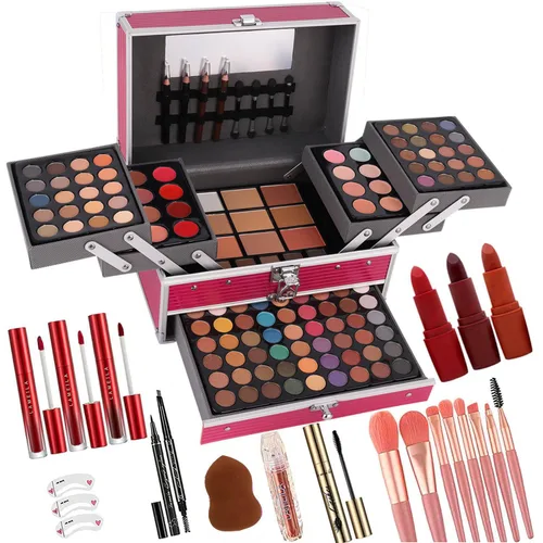 Miniatura 8 de UNIFULL Juego de maquillaje de 190 colores, kit de maquillaje profesional para mujeres, juego completo, todo en uno para mujeres y principiantes