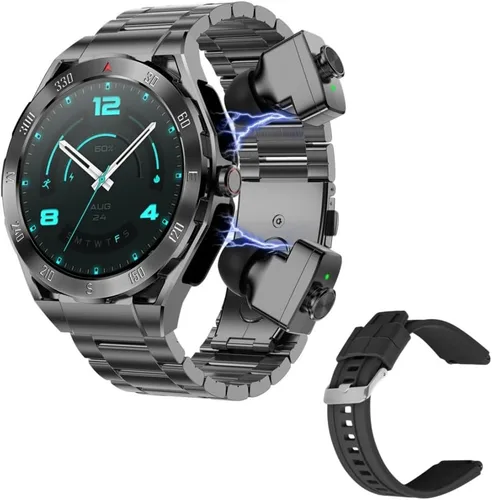 Reloj inteligente F33 con auriculares 3 en 1 MP3 Bluetooth 1.43 pulgadas Smartwatch Auriculares inalámbricos incorporados Altavoz Rastreador de