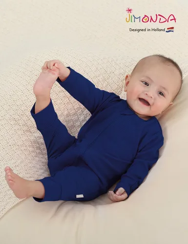 Miniatura 6 de Jimonda Pijama sin pies de bambú,Mameluco unisex de una pieza para bebé,Cierre de cremallera de 2 vías