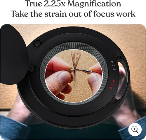 Miniatura 3 de Brightech Lightview Pro - Lupa con soporte y luz, lámpara de pie con lupa con base rodante de 6 ruedas para tratamientos faciales y pestañas, luz