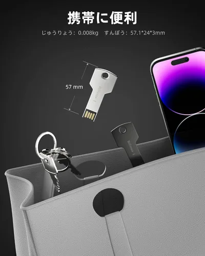 Miniatura 4 de Bilious Llavero USB 2.0 128G, estilo metal, portátil, USB 2.0, memoria USB 2.0, impermeable, con forma de llave, 128 GB para almacenamiento y copia
