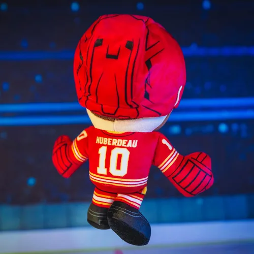 Miniatura 8 de Bleacher Creatures Calgary Flames Jonathan Huberdeau - Peluche sentado de 8 pulgadas de la NHL Kuricha - Superestrella de la NHL inspirada en Chibi