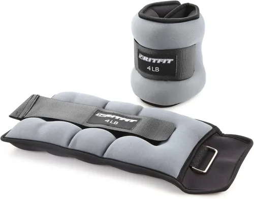 Miniatura 10 de RitFit Ankle Weights - A Pair of 2/3/4/6/8/10 LBS, Wrist Weights with Adjustable Straps for Women & Men, Leg Weights for Walking, Running, Yoga