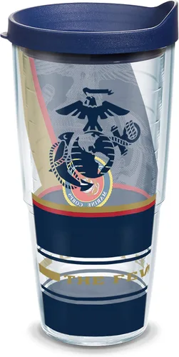 Miniatura 14 de Tervis Marines Forever Proud - Vaso aislado de doble pared fabricado en Estados Unidos mantiene las bebidas frías y calientes, 16 onzas, clásico