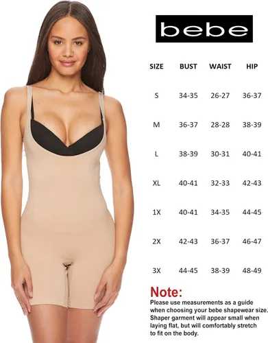 Miniatura 5 de bebe Body moldeador sin costuras para mujer, úsalo con brasier propio, faja moldeadora de medio muslo, moldeador de cuerpo completo