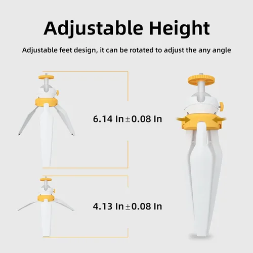Miniatura 2 de PHOTOOTLEX - Mini trípode para cámara con empuñadura, cabeza de bola ajustable de 360°, trípode portátil compacto para cámara web de escritorio