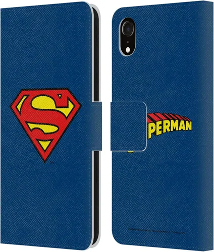 Miniatura 117 de Head Case Designs Funda de piel con licencia oficial de Superman DC Comics con logotipos negros y rojos compatible con Apple iPhone 11