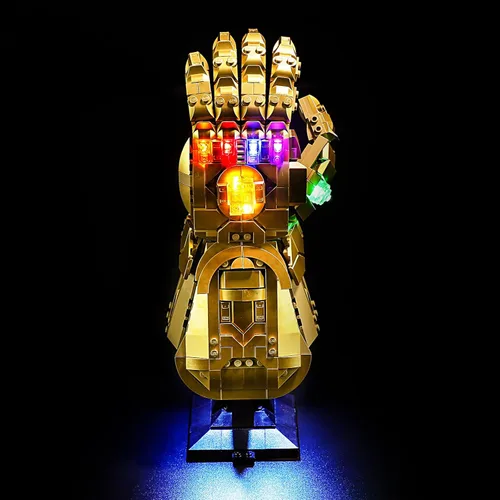 Miniatura 2 de YEABRICKS Luces LED para bloques de construcción de modelo Lego-76191 Marvel Infinity Gauntlet (el set de Lego NO está incluido)