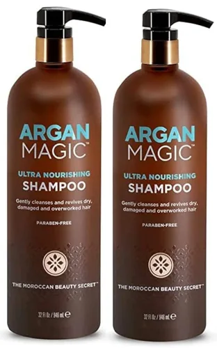 Miniatura 7 de Argan Magic Champú ultra nutritivo, aceite de argán y antioxidantes para nutrir y restaurar tipos de cabello dañados y sobreprocesados, sin