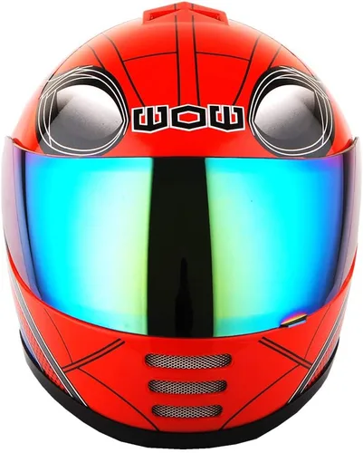 Miniatura 3 de WOW Casco integral para motocicleta, bicicleta urbana BMX MX para niños: HKYB15 Araña roja