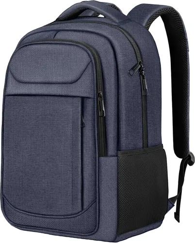 Miniatura 12 de Mochila de viaje para laptop de 17 pulgadas, resistente mochila de viaje profesional para hombres y mujeres, mochila de viaje para computadora Negro