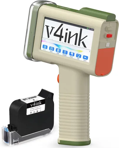 Miniatura 9 de v4ink BENTSAI Impresora de inyección de tinta de mano BT-HH6105B2 Impresora portátil TIJ de mano con altura de impresión de 12.7mm para impresión