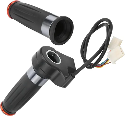 Miniatura 10 de Acelerador de agarre de acelerador de velocidad de 3 velocidades, par de empuñaduras de acelerador de bicicleta eléctrica, mango universal