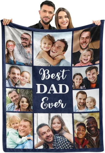 Miniatura 17 de MeMoShe Mantas personalizadas con fotos, regalos personalizados para parejas, manta de foto personalizada, regalos personalizados de "Te quiero