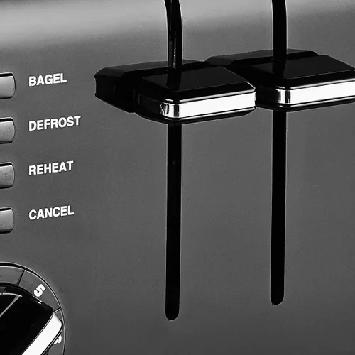 Miniatura 5 de Cuisinart Tostadora compacta de plástico de 4 rebanadas, color negro, CPT-142BKP1