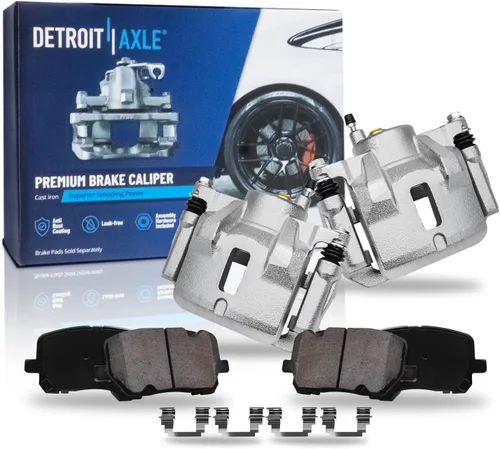 Miniatura 39 de Detroit Axle - Kit de freno trasero para Ford Fusion Lincoln MKZ Zephyr Mazda 6 Mercury Milan, repuesto de pastillas de freno de cerámica