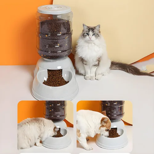 Miniatura 7 de Comederos automáticos para perros - Dispensador de comida por gravedad de 3 galones de capacidad para perros grandes y gatos