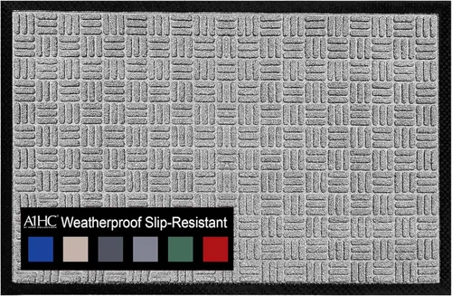 Miniatura 8 de A1HC - Tapete para interiores y exteriores, tapete antideslizante para puerta delantera, entrada, patio, garaje y oficina, tapete de bienvenida