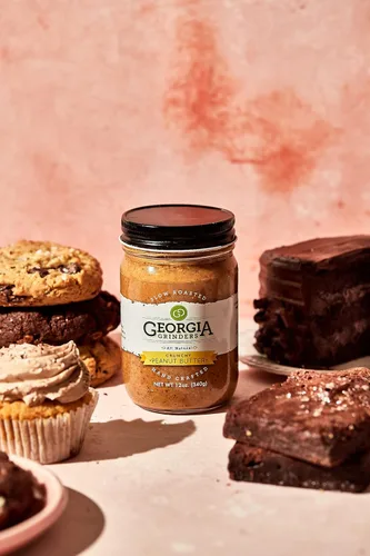 Miniatura 3 de Georgia Grinders Mantequilla de maní crujiente de 12 onzas (12 unidades) Georgia Grown Crunchy Gourmet mantequilla de maní, sin gluten, sin OMG