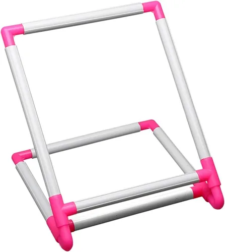Miniatura 2 de Soportes de alambre para estantes cruzados, soporte de piso, soporte de bordado de aro de bordado, marco de tapiz de bordado cruzado de escritorio