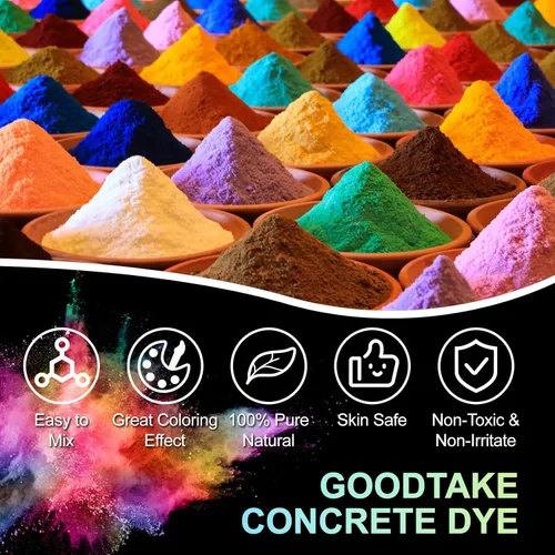 Miniatura 2 de GOODTAKE Pigmento de Concreto, Polvo de Óxido de Hierro Rojo Vino, Pigmento de Tinte de Color de Cemento de Concreto para Pastel, Azulejo, Pintura