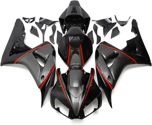Miniatura 12 de Juego de carenado ABS negro y rojo para motocicleta Fit para CBR1000RR 2006 2007 cbr1000rr Carenados molde de inyección Carrocería Kit de carrocería