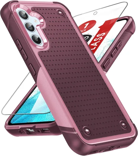 Miniatura 59 de LeYi Funda para Galaxy S21 FE-5G: Funda Samsung S21 FE con protector de pantalla, doble capa protectora de policarbonato duro y TPU suave Android