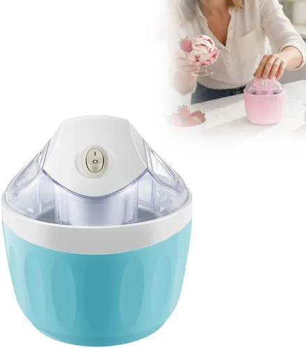 Mini máquina para hacer helados, pequeña máquina para hacer postres personales para gelato, sorbete de yogur congelado, máquina de helados