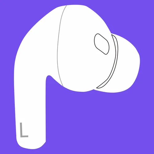 Auténtico A2699, Solo Un Repuesto del Lado Izquierdo del Oído, Auricular Izquierdo Individual OEM A2931, A2698, para Air Pro (2ª Generación), A2700,