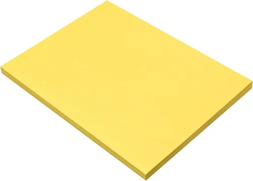 Miniatura 2 de Prang (Formerly SunWorks) Papel de construcción, amarillo, 9 x 12 pulgadas, 50 hojas, (paquete de 2)