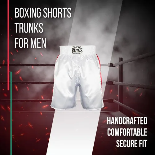 Miniatura 4 de CLETO REYES Boxing Shorts Trunks for Men, Training Uniform, Professional Competition Fitness Clothes, Fight Apparel, Satin
