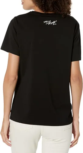 Miniatura 2 de Karl Lagerfeld Paris Women's Karl and Choupette Short Sleeve Logo Tee
