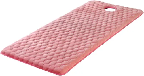 Miniatura 12 de Cubrecolchón de mesa de masaje de 2.0 in/2.8 in de grosor, funda de colchón trapezoidal para cama de salón de belleza, sábanas con agujeros de Gris