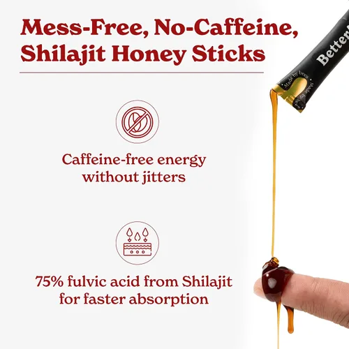 Miniatura 4 de Better Alt Paquete de 2 palitos Shilajit del Himalaya puro (canela + caramelo) Fácil de consumir 60 barras para impulso de energía y apoyo