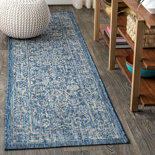 Miniatura 37 de JONATHAN Y Alfombra de pasillo floral tejida para interiores y exteriores 2X8, color crema/verde, tela bohemio texturizada para el patio trasero