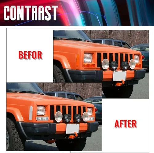 Miniatura 6 de ECOTRIC Luces de esquina + luces de señal compatibles con Jeep Cherokee XJ 1997-2001 solo luces de esquina transparentes y luces de señal
