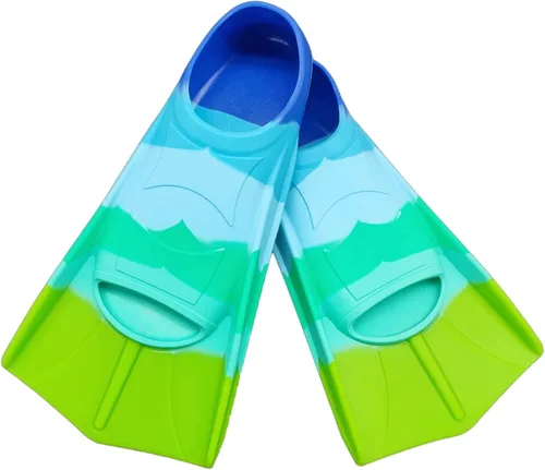 Miniatura 13 de Gugmoy Kids Swim Fins,Comfortable Silicone Flippers for Swimming and Diving,Size Suitable Beginners Kids Girls Boys Adults