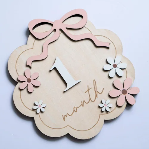 Miniatura 6 de Señal de hito mensual para bebé, hito mensual del bebé de 1 a 12, hito del mes para bebé, hito del mes del bebé, accesorios de fotografía para B11