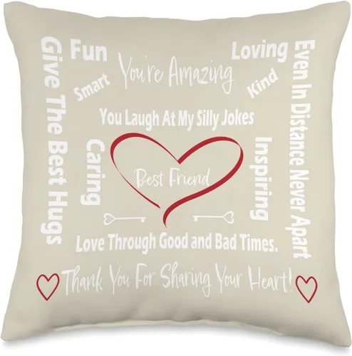 DesignsByKelley Best Wishes Fast Recovery Gifts Cojín decorativo inspirador para regalo de cumpleaños, 16 x 16 pulgadas, multicolor