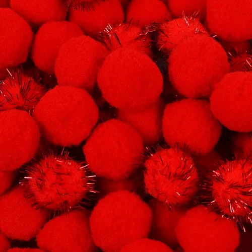 Miniatura 12 de Phinus 200 pompones de 1 pulgada para manualidades, pompones suaves y esponjosos, para decoración de manualidades y manualidades