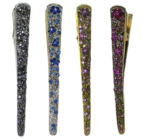 Miniatura 27 de NM110-2-6d1 - Juego de 6 pinzas de metal resistentes para el cabello para mujeres y niñas