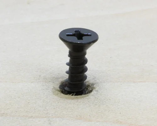 Miniatura 5 de Bolt Dropper 6 tornillos de madera Phillips de cabeza plana de acero inoxidable recubierto de óxido negro, (25 piezas), 18-8 (304) tornillos