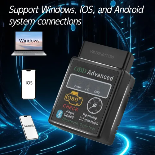 Miniatura 3 de OBD2 Herramienta de escaneo de diagnóstico de automóvil - Lector de fallas del motor, datos en vivo, soporte para iOS y Android, automoción, voltaje